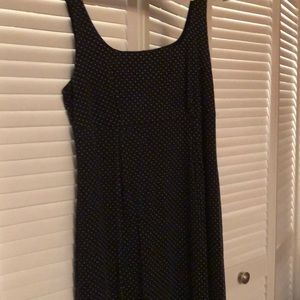 Black with little white polka dots